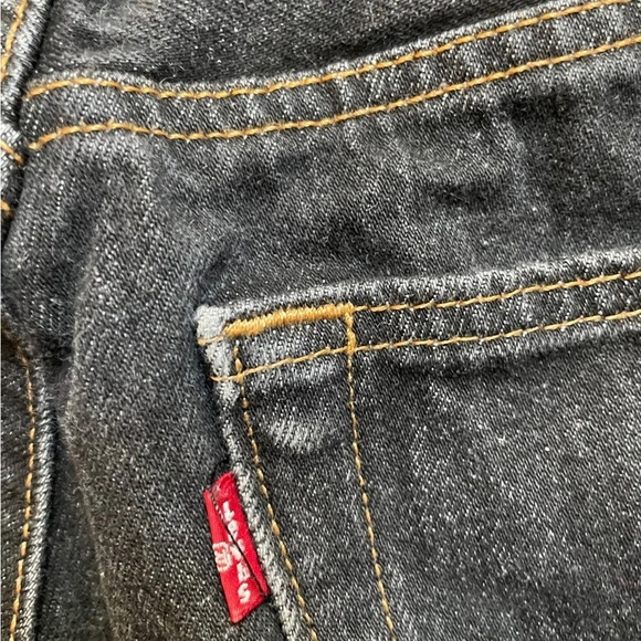 Levi’s 501 black buttonfly straight leg jeans size 32x34 - Picture 7 of 9